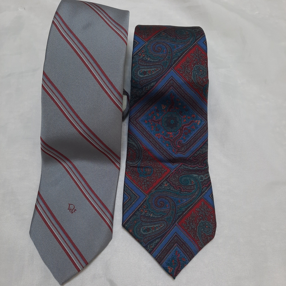 Elegant Gray and Multicolor Paisley Ties